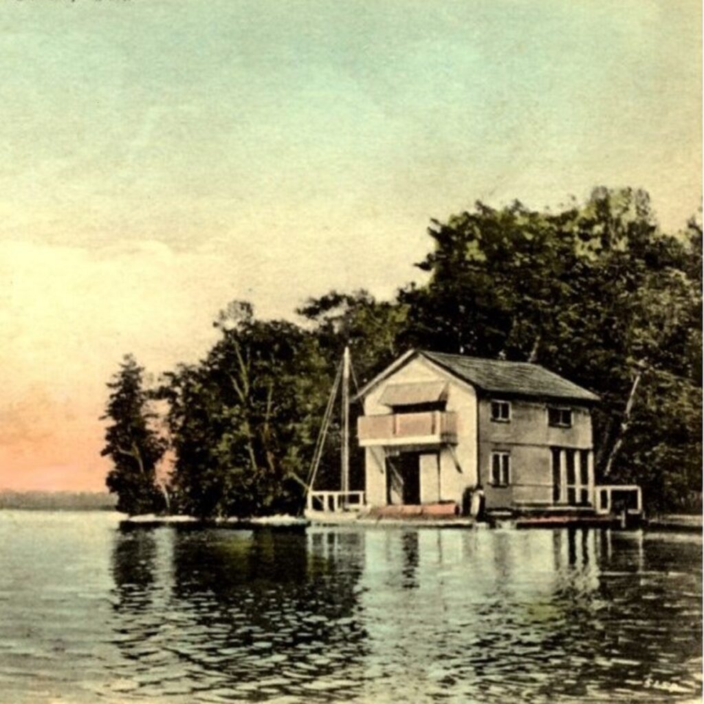 Leacock's Boathouse on Lake Couchiching